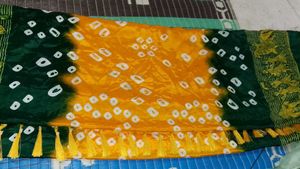 Jaipuri Bandhani Saree With Blouse ❤️