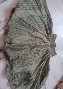 Green Ethnic Skirt