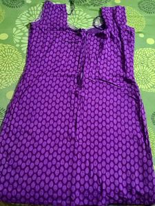 Purple Kurta And Patiala Set