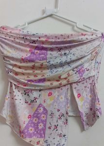 Floral Print Tube Top