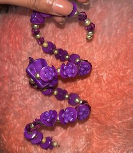 Purple Flower Bracelet