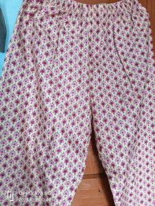 Floral Print Kurta Pant Set