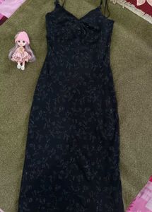 Black Sequin Bodycon Dress