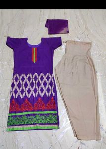 Two Punjabi Suits - Purple &amp; Pink