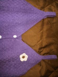 Soft Knit Lavender Crop | Y2K Aesthetic