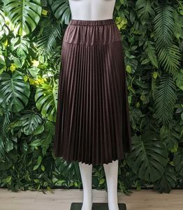 Pleated Midi Skirt