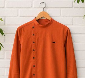 Orange Casual Shirt