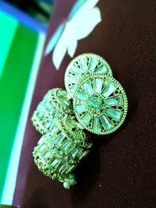 Silver Jhumka Earrings