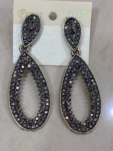 Black Stone Earrings