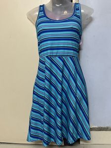 Pintrest Branded Striped Skater Dress
