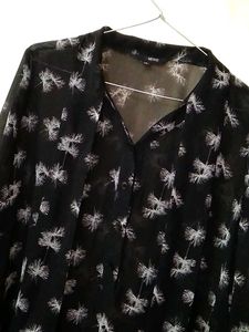 Black Soft Net Tunic