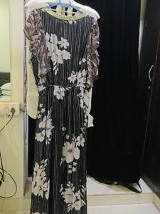 Floral Sequin Mini Dress