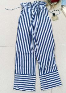 White And Blue Pinterest Long Pants With Pockets ❤