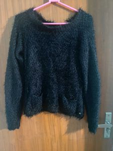 Black Rugged Pullover
