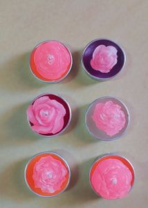 Tea Light Rose Shaped Candle