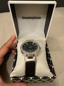 Charter Club Crystal-Studded Ladies Watch