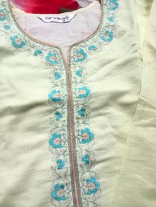 Branded  Lining Attached Kurti With Duppata