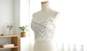 Floral Lace Bustier Top