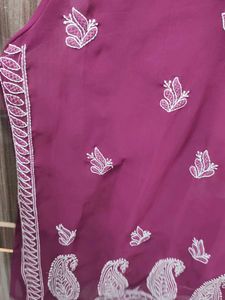 Purple Chikankari Kurta (Unused)