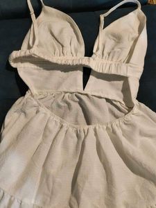 White Cutout Dress