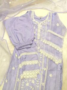 Lavender Kurta Set