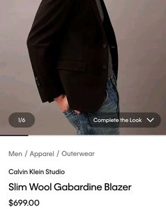 Calvin Klein Size 40 Blazer