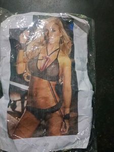 Lingerie 2 Pcs Fishnet, Wetlook See Through