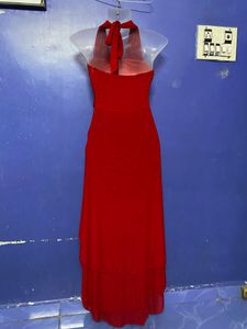 Red Designer Long Party Wear One Piece ♥️