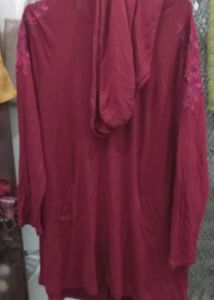 Maroon Long Sleeve Top
