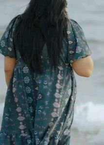 Floral Print Ruffle Hem Dress