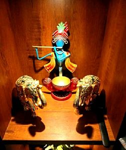 beautiful metal krishna Showpiece