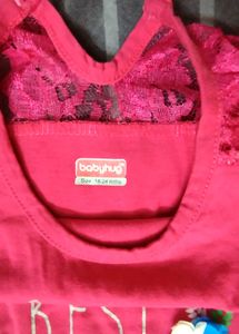 Top With Lace Design