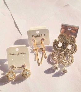 Pack Of 5 Korean Studs And Long Dangles