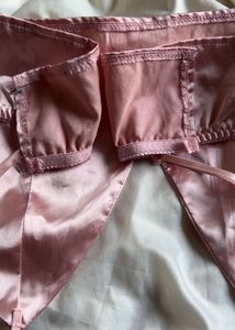 Pink Satin Bralette