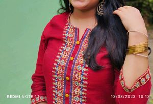 Elegant Embroidered Kurta