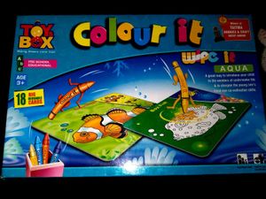 TOY BOX COLOUR IT AND WIPE 💗😍