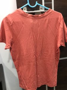 Pink V Neck Forever 21 T-shirt