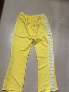 Yellow Striped Track Pants