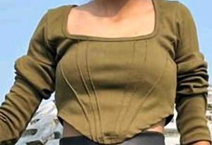 millitary green/olive corset top