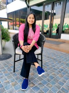 Baby Pink Kurti Embroidery 🪡