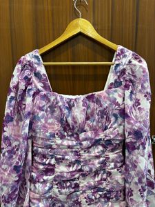 Floral Print Mini Dress