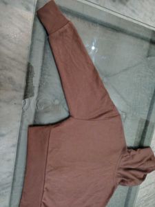 Brown Zip-Up Hoodie