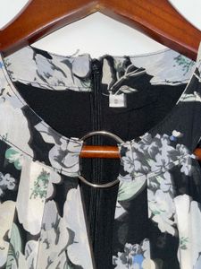 Floral Black Halter Jumpsuit