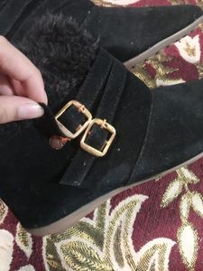Black Velvet  Boots