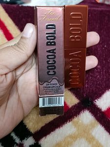 Original Too Faced Cocoa Bold Lipstick