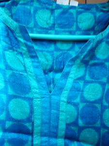 🆕132. Short Kurti Dark Cyan 🆕