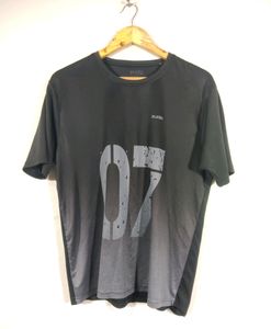 Zudio Black Round Neck Active Wear T-shirt (Women)