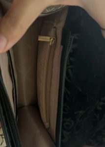 Lino Perros Black &amp; Gold Chain Handbag