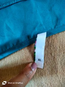 Teal Blue ( Rama )Button-Down Tunic