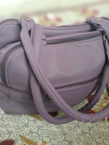 A Lavender Colour Satchel Bag